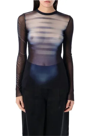 Jean Paul Gaultier Mujer, Camisetas, Azul, Talla: XS