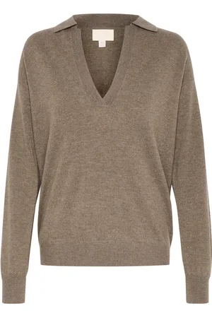 Soaked in Luxury Mujer, Jerseys, Marrón, Talla: 2XL