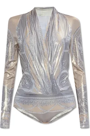 VERSACE Mujer, Camisetas, Gris, Talla: 2XS