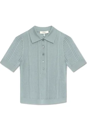 Chloé Mujer, Camisetas, Azul, Talla: S