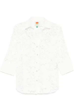 Farm Rio Mujer, Blusas y Camisas, Blanco, Talla: S