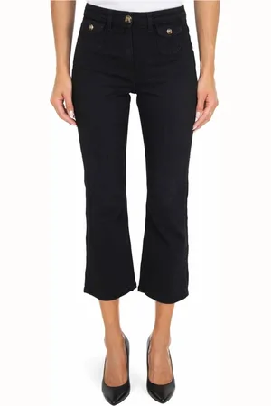 Elisabetta Franchi Mujer, Vaqueros, Negro, Talla: W29