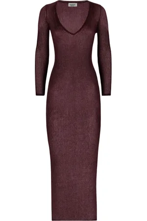 LANEUS Mujer, Vestidos, Marrón, Talla: S