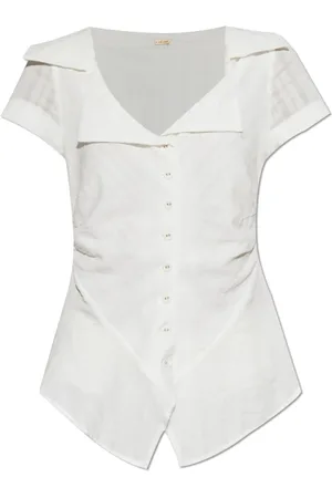Cult Gaia Mujer, Blusas y Camisas, Blanco, Talla: L