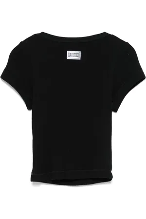 Jean Paul Gaultier Mujer, Camisetas, Negro, Talla: L