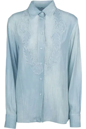 ERMANNO SCERVINO Mujer, Blusas y Camisas, Azul, Talla: S