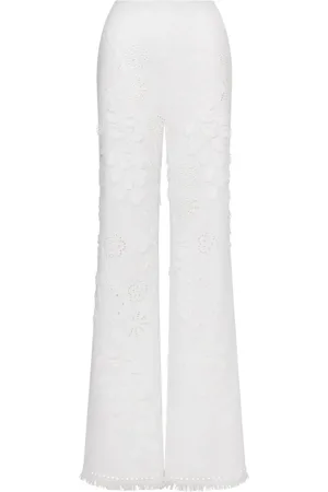 Alberta Ferretti Mujer, Pantalones, Blanco, Talla: S
