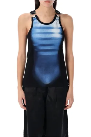 Jean Paul Gaultier Mujer, Camisetas, Azul, Talla: M