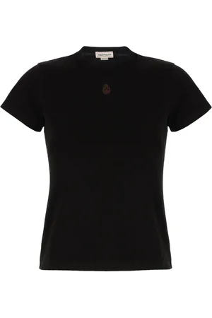 Alexander McQueen Mujer, Camisetas, Negro, Talla: 2XS