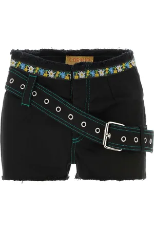 CORMIO Mujer, Pantalones cortos, Negro, Talla: L