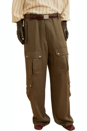 LAURENCE BRAS Mujer, Pantalones, Marrón, Talla: S