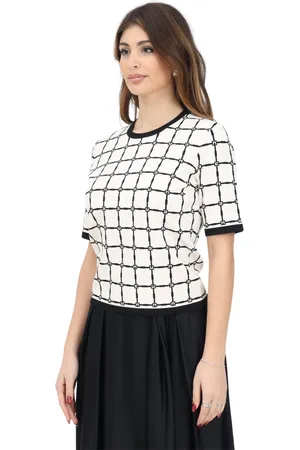 Elisabetta Franchi Mujer, Camisetas, Blanco, Talla: XS