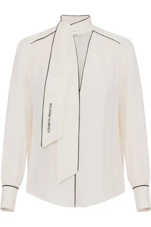 Elisabetta Franchi Mujer, Blusas y Camisas, Blanco, Talla: L