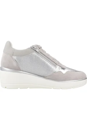 Geox Mujer, Zapatos, Gris, Talla: 39 EU