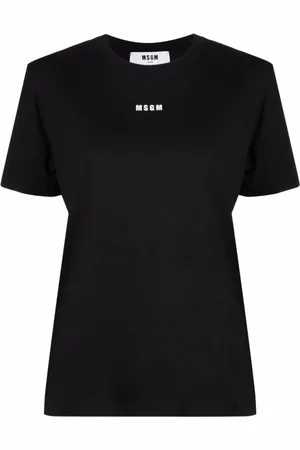 Msgm Mujer, Camisetas, Negro, Talla: XS
