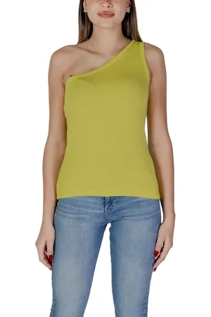 B YOUNG Mujer, Camisetas, Amarillo, Talla: L
