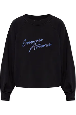Emporio Armani Mujer, Sudaderas, Negro, Talla: S