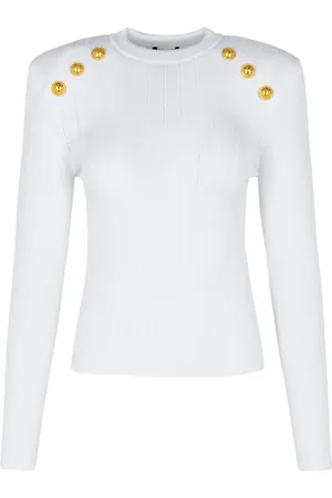 Balmain Mujer, Jerseys, Blanco, Talla: M