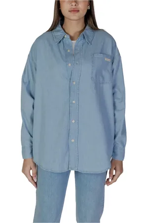Calvin Klein Mujer, Blusas y Camisas, Azul, Talla: S
