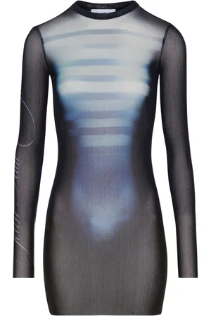 Jean Paul Gaultier Mujer, Vestidos, Azul, Talla: S