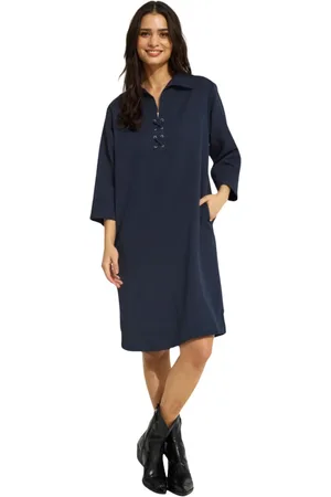 In Front Mujer, Vestidos, Azul, Talla: L