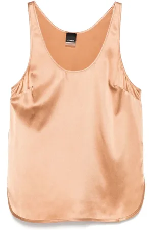 Pinko Mujer, Camisetas, Marrón, Talla: XS