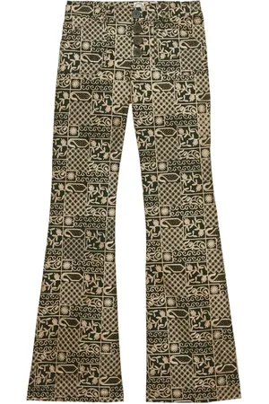 Inès de la Fressange Mujer, Pantalones, Verde, Talla: XS
