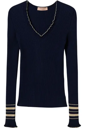 Twin-Set Mujer, Jerseys, Negro, Talla: XL