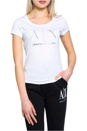 Armani Exchange Mujer, Camisetas, Blanco, Talla: S