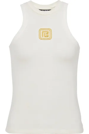 Balmain Mujer, Camisetas, Blanco, Talla: S