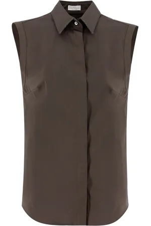 Brunello Cucinelli Mujer, Blusas y Camisas, Marrón, Talla: M