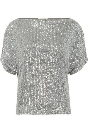 Soaked in Luxury Mujer, Blusas y Camisas, Gris, Talla: L