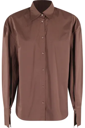 FEDERICA TOSI Mujer, Blusas y Camisas, Marrón, Talla: S