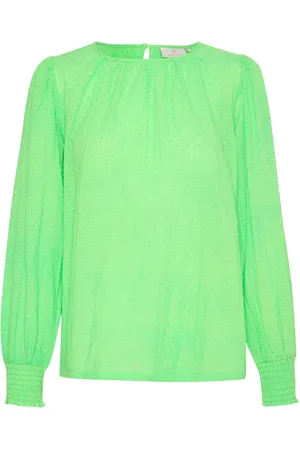 Kaffe Mujer, Blusas y Camisas, Verde, Talla: L