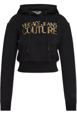 VERSACE Mujer, Sudaderas, Negro, Talla: S