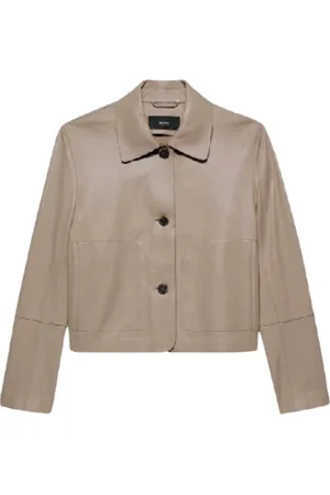 arma leder Mujer, Chaquetas, Gris, Talla: M