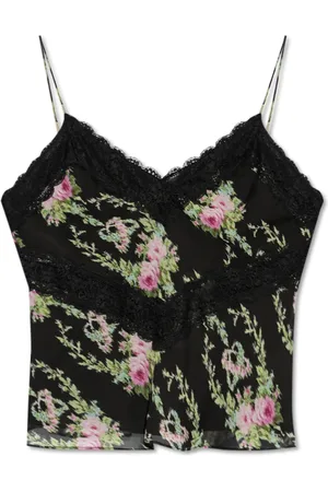LOVESHACKFANCY Mujer, Camisetas, Negro, Talla: L