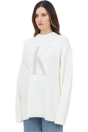 Calvin Klein Mujer, Jerseys, Blanco, Talla: M