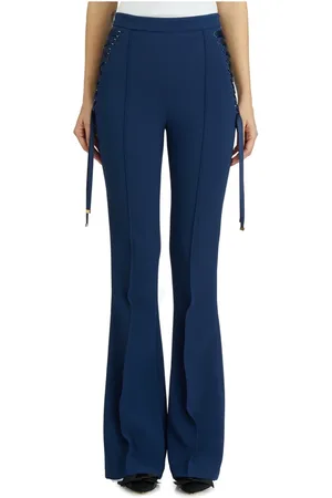 Elisabetta Franchi Mujer, Pantalones, Azul, Talla: S