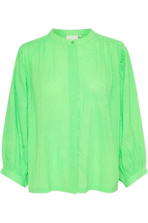 Kaffe Mujer, Blusas y Camisas, Verde, Talla: XL