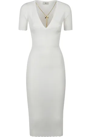 Elisabetta Franchi Mujer, Vestidos, Blanco, Talla: XS