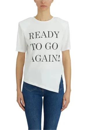 Elisabetta Franchi Mujer, Camisetas, Blanco, Talla: L