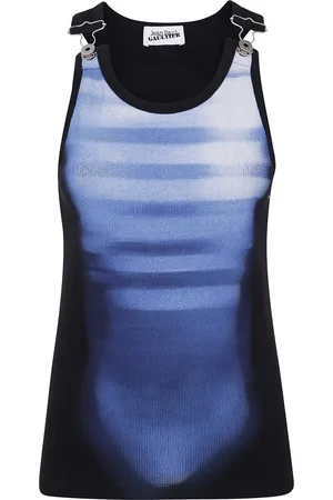 Jean Paul Gaultier Mujer, Camisetas, Azul, Talla: M