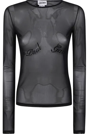 Jean Paul Gaultier Mujer, Camisetas, Negro, Talla: S