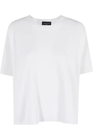 Roberto Collina Mujer, Camisetas, Blanco, Talla: L