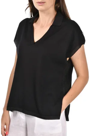 Gran Sasso Mujer, Camisetas, Negro, Talla: L