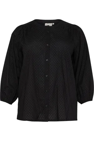 Kaffe Mujer, Blusas y Camisas, Negro, Talla: 3XL