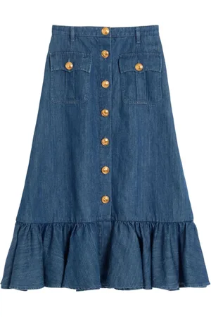VALENTINO Mujer, Faldas, Azul, Talla: S
