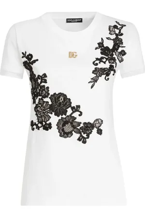 Dolce & Gabbana Mujer, Camisetas, Blanco, Talla: L