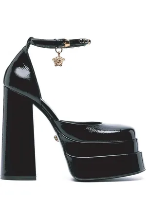 VERSACE Mujer, Zapatos, Negro, Talla: 38 1/2 EU